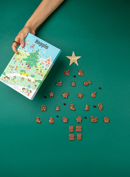 Calendario de Adviento tipo portarretrato